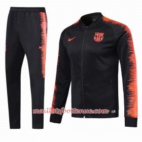 Barcelone Ensemble Vestes d'entrainement Noir Orange 2018/2019